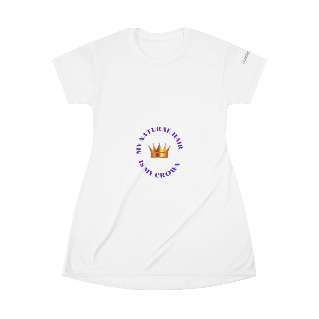 My Natural Hair Is My Crown T-Shirt Dress